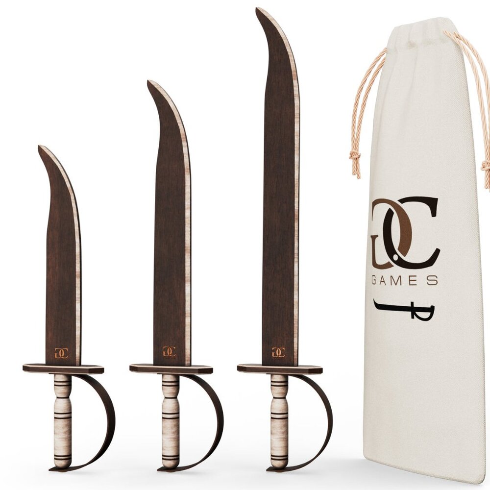 CG Games Wooden Pirate Swords - Picture 1 of 4